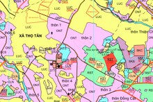 Bản đồ quy hoạch sử dụng đất xã Thọ Tân, huyện Triệu Sơn, tỉnh Thanh Hoá