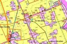 Bản đồ quy hoạch sử dụng đất xã Tiến Nông, huyện Triệu Sơn, tỉnh Thanh Hoá