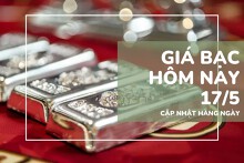 Giá bạc hôm nay 17/5: Giảm nhẹ cả trong nước và thế giới