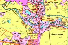Bản đồ quy hoạch giao thông xã Xuân Lộc, huyện Triệu Sơn, tỉnh Thanh Hoá