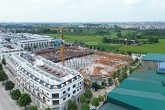 Dự án 466 căn nhà ở xã hội ở Đông Anh đang xây tầng hầm