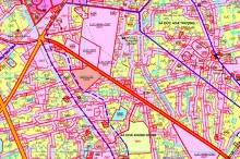 Bản đồ quy hoạch giao thông xã Hòa Khánh Đông, huyện Đức Hòa, tỉnh Long An thời kỳ 2021 - 2030
