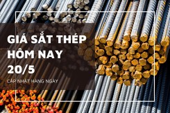Giá sắt thép hôm nay 20/5, thép thanh thế giới giảm nhẹ do dữ liệu kinh tế yếu từ Trung Quốc