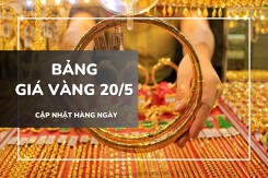 Bảng giá vàng ngày 20/5: Vàng SJC chững lại, nhẫn trơn và nữ trang quay đầu giảm sâu