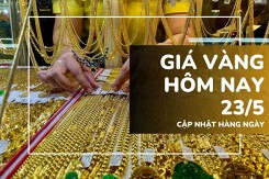 Giá vàng hôm nay 23/5: Vàng SJC lao dốc mạnh, giảm 1,3 triệu đồng/lượng