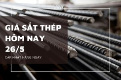 Giá sắt thép xây dựng hôm nay 26/5: Các sàn Thượng Hải, Đại Liên và Singapore đồng loạt giảm