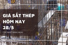 Giá sắt thép xây dựng hôm nay 28/5: Thế giới tiếp tục giảm, trong nước ổn định