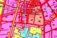 Bản đồ quy hoạch sử dụng đất phường 1, thị xã Kiến Tường, tỉnh Long An đến năm 2030