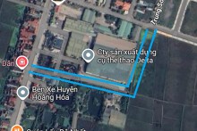 Đường sẽ mở ở thị trấn Bút Sơn, Hoằng Hoá, Thanh Hoá