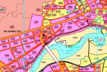 Bản đồ quy hoạch sử dụng đất xã Hoằng Cát, Hoằng Hoá, Thanh Hoá