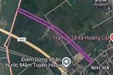 Đường sẽ mở ở xã Hoằng Cát, Hoằng Hoá, Thanh Hoá