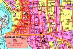 Bản đồ quy hoạch sử dụng đất xã Hoằng Đông, Hoằng Hoá, Thanh Hoá