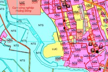 Bản đồ quy hoạch giao thông xã Hoằng Đông, Hoằng Hoá, Thanh Hoá