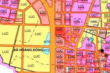 Bản đồ quy hoạch sử dụng đất xã Hoằng Đồng, Hoằng Hoá, Thanh Hoá