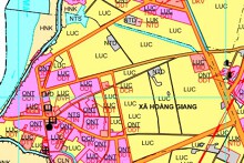 Bản đồ quy hoạch sử dụng đất xã Hoằng Giang, Hoằng Hoá, Thanh Hoá