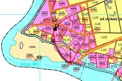 Bản đồ quy hoạch giao thông xã Hoằng Giang, Hoằng Hoá, Thanh Hoá