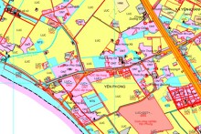 Bản đồ quy hoạch sử dụng đất xã Yên Phong, huyện Ý Yên, tỉnh Nam Định