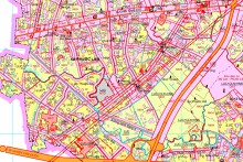 Bản đồ quy hoạch giao thông xã Phước Lâm, huyện Cần Giuộc, tỉnh Long An thời kỳ 2021 - 2030