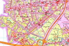 Bản đồ quy hoạch giao thông xã Phước Lâm, huyện Cần Giuộc, tỉnh Long An thời kỳ 2021 - 2030
