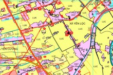 Bản đồ quy hoạch sử dụng đất xã Yên Lộc, huyện Ý Yên, tỉnh Nam Định
