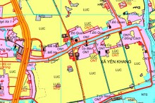 Bản đồ quy hoạch sử dụng đất xã Yên Khang, huyện Ý Yên, tỉnh Nam Định