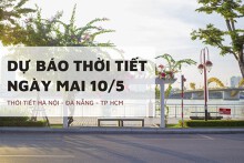 Dự báo thời tiết ngày mai 10/5, Hà Nội mưa to, Đà Nẵng nắng nóng và TP HCM có mưa