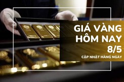 Giá vàng hôm nay 8/5: Vàng SJC, nhẫn trơn giảm 500.000 đồng/lượng