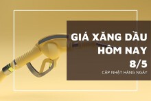 Giá xăng dầu hôm nay 8/5 tăng giảm trái chiều do lo ngại nguồn cung và bất ổn kinh tế