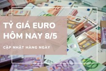 Tỷ giá euro hôm nay 8/5: Ngân hàng quay đầu giảm, chợ đen tiếp tục tăng