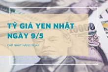 Tỷ giá yen Nhật hôm nay 9/5, tiếp tục giảm tại các ngân hàng và thị trường chợ đen