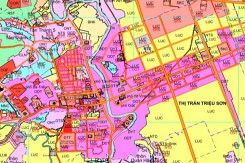Bản đồ quy hoạch giao thông thị trấn Triệu Sơn, huyện Triệu Sơn, tỉnh Thanh Hoá