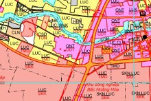 Bản đồ quy hoạch sử dụng đất xã Hoằng Kim, Hoằng Hoá, Thanh Hoá