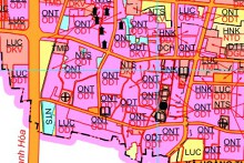 Bản đồ quy hoạch giao thông xã Hoằng Lộc, Hoằng Hoá, Thanh Hoá