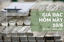 Giá bạc hôm nay 10/6: Tăng vọt, bạc miếng vượt mốc 1,4 triệu đồng/lượng