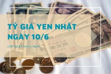 Tỷ giá yen Nhật hôm nay 10/6: Biến động trái chiều, chợ đen tiếp tục giảm