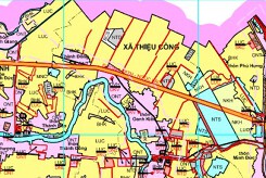 Bản đồ quy hoạch sử dụng đất xã Thiệu Công, Thiệu Hoá, Thanh Hoá