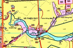 Bản đồ quy hoạch sử dụng đất xã Thiệu Duy, Thiệu Hoá, Thanh Hoá