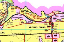 Bản đồ quy hoạch sử dụng đất xã Thiệu Giang, Thiệu Hoá, Thanh Hoá