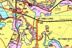 Bản đồ quy hoạch giao thông xã Thiệu Long, Thiệu Hoá, Thanh Hoá