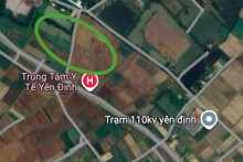 Đất có quy hoạch ở thị trấn Quán Lào, huyện Yên Định, tỉnh Thanh Hoá