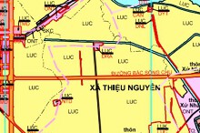 Bản đồ quy hoạch sử dụng đất xã Thiệu Nguyên, Thiệu Hoá, Thanh Hoá