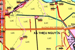 Bản đồ quy hoạch sử dụng đất xã Thiệu Nguyên, Thiệu Hoá, Thanh Hoá