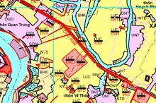 Bản đồ quy hoạch sử dụng đất xã Thiệu Phúc, Thiệu Hoá, Thanh Hoá