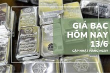 Giá bạc hôm nay 13/6: Bật tăng trở lại theo đà thế giới