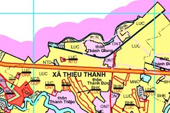 Bản đồ quy hoạch sử dụng đất xã Thiệu Thành, Thiệu Hoá, Thanh Hoá
