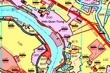 Bản đồ quy hoạch giao thông xã Thiệu Tiến, Thiệu Hoá, Thanh Hoá