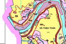Bản đồ quy hoạch sử dụng đất xã Thiệu Toán, Thiệu Hoá, Thanh Hoá