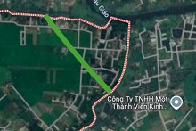 Đường sẽ mở ở xã Bình Lãng, huyện Tân Trụ, tỉnh Long An