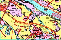 Bản đồ quy hoạch sử dụng đất xã Thiệu Viên, Thiệu Hoá, Thanh Hoá