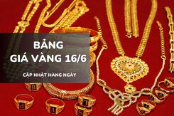 Bảng giá vàng ngày 16/6: Vàng nhẫn trơn và nữ trang tăng mạnh, vàng SJC diễn biến trái chiều